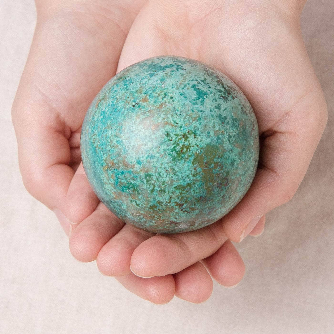 Natural Peruvian Turquoise Sphere - AAA Premium Quality