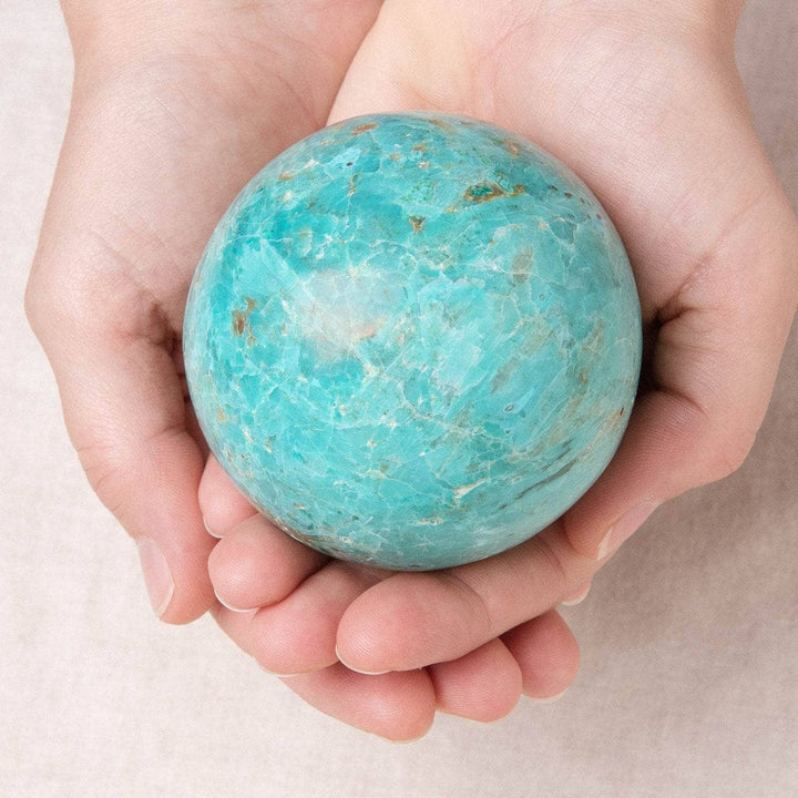 Natural Peruvian Turquoise Sphere - AAA Premium Quality