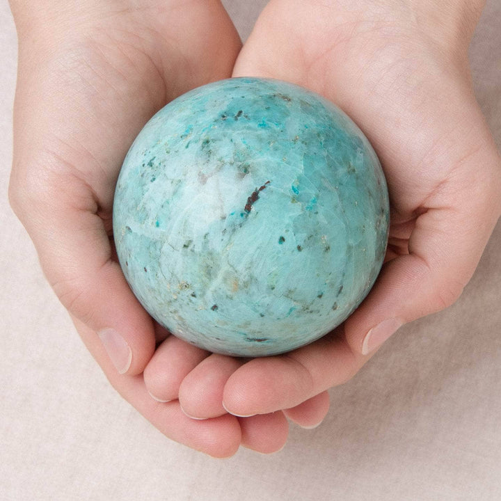 Natural Peruvian Turquoise Sphere - AAA Premium Quality