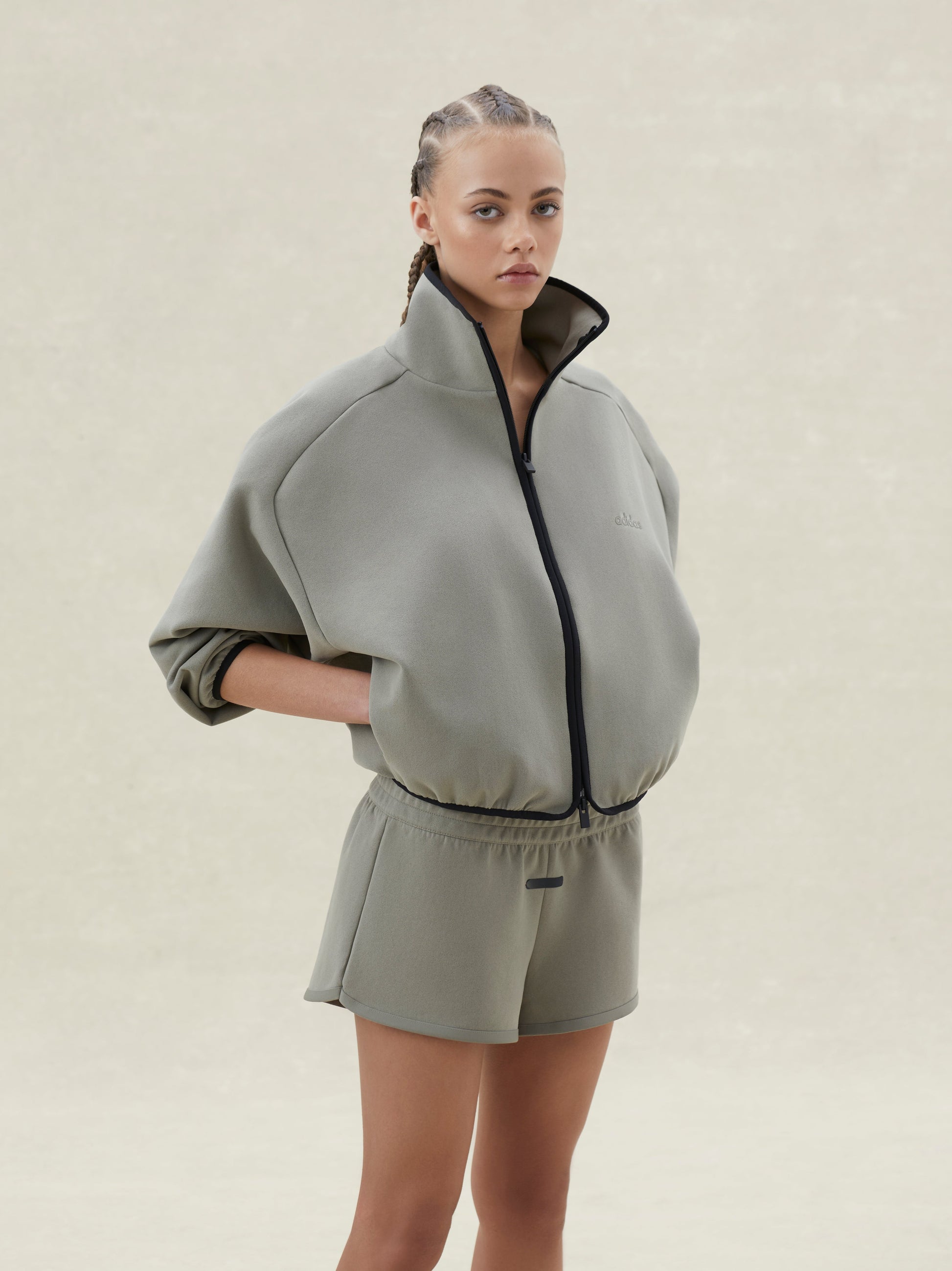 Womens Suede Fleece Short