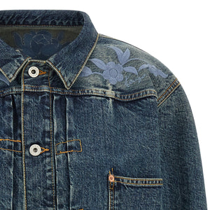 Kenzo Floral Embroidery Denim Jacket