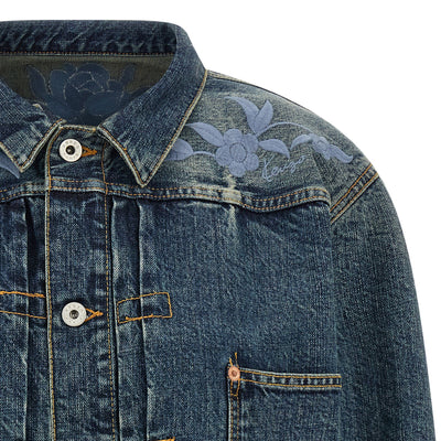Kenzo Floral Embroidery Denim Jacket