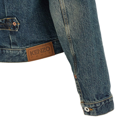 Kenzo Floral Embroidery Denim Jacket