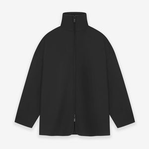 Wool Silk High Neck Jacket