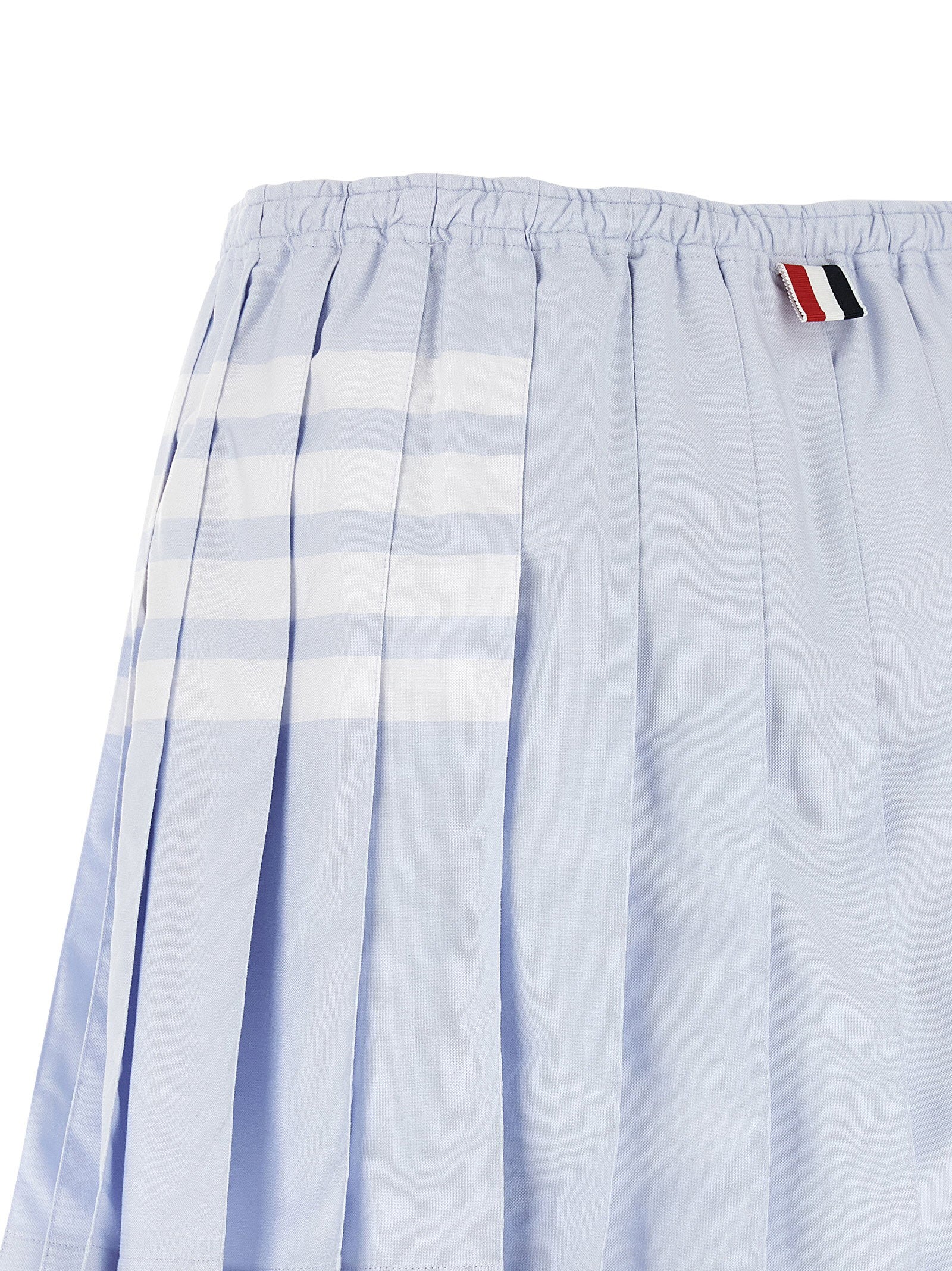 Thom Browne 4-bar Oxford Pleated Skirt