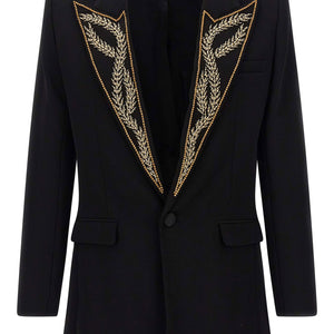 Balmain Leaf Embroidery Blazer