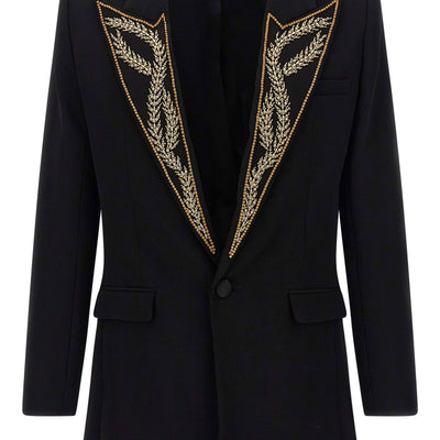 Balmain Leaf Embroidery Blazer