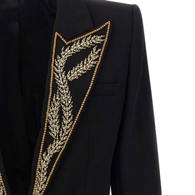 Balmain Leaf Embroidery Blazer