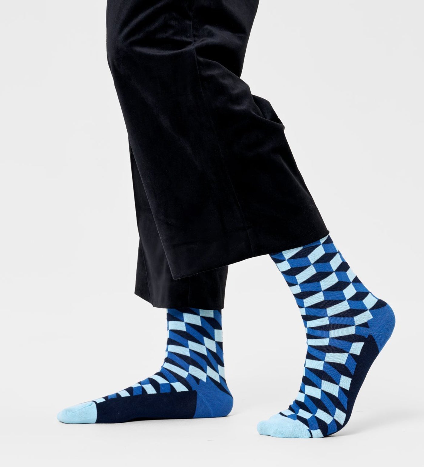 Happy Socks Unisex Filled Optic Crew Length Socks for Women and Men