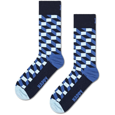 Happy Socks Unisex Filled Optic Crew Length Socks for Women and Men