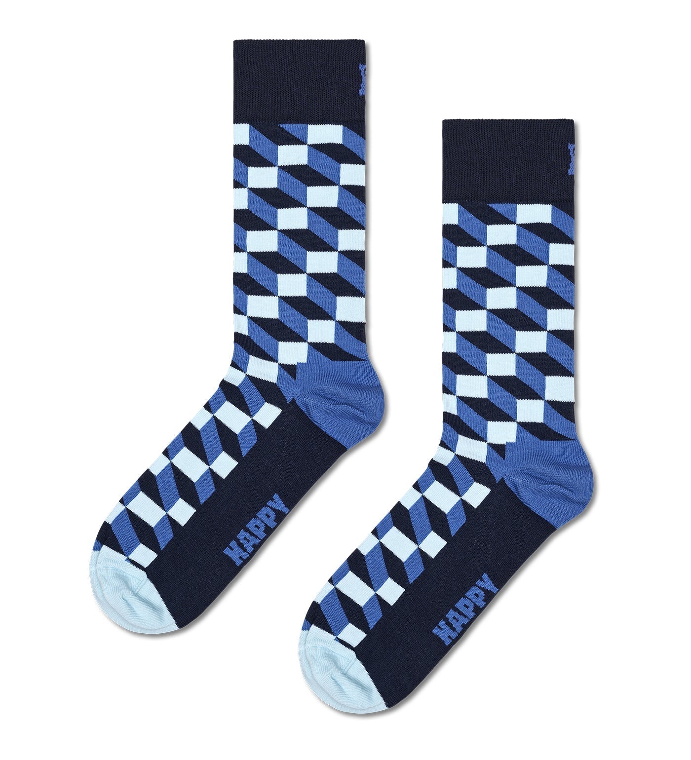 Happy Socks Unisex Filled Optic Crew Length Socks for Women and Men