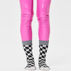 Happy Socks Unisex Filled Optic Style Crew Length Socks for Women and Men