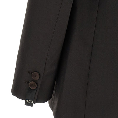 Fendi Crepe Wool Blazer