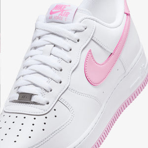 Nike | AIR FORCE 1 '07 { WHITE/PINK RISE-WHITE