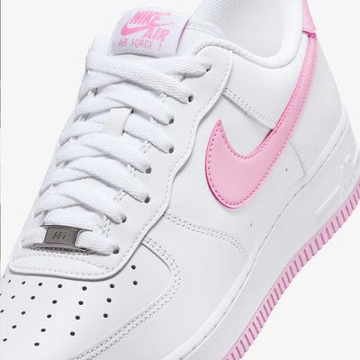 Nike | AIR FORCE 1 '07 { WHITE/PINK RISE-WHITE