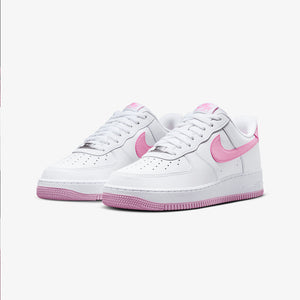 Nike | AIR FORCE 1 '07 { WHITE/PINK RISE-WHITE