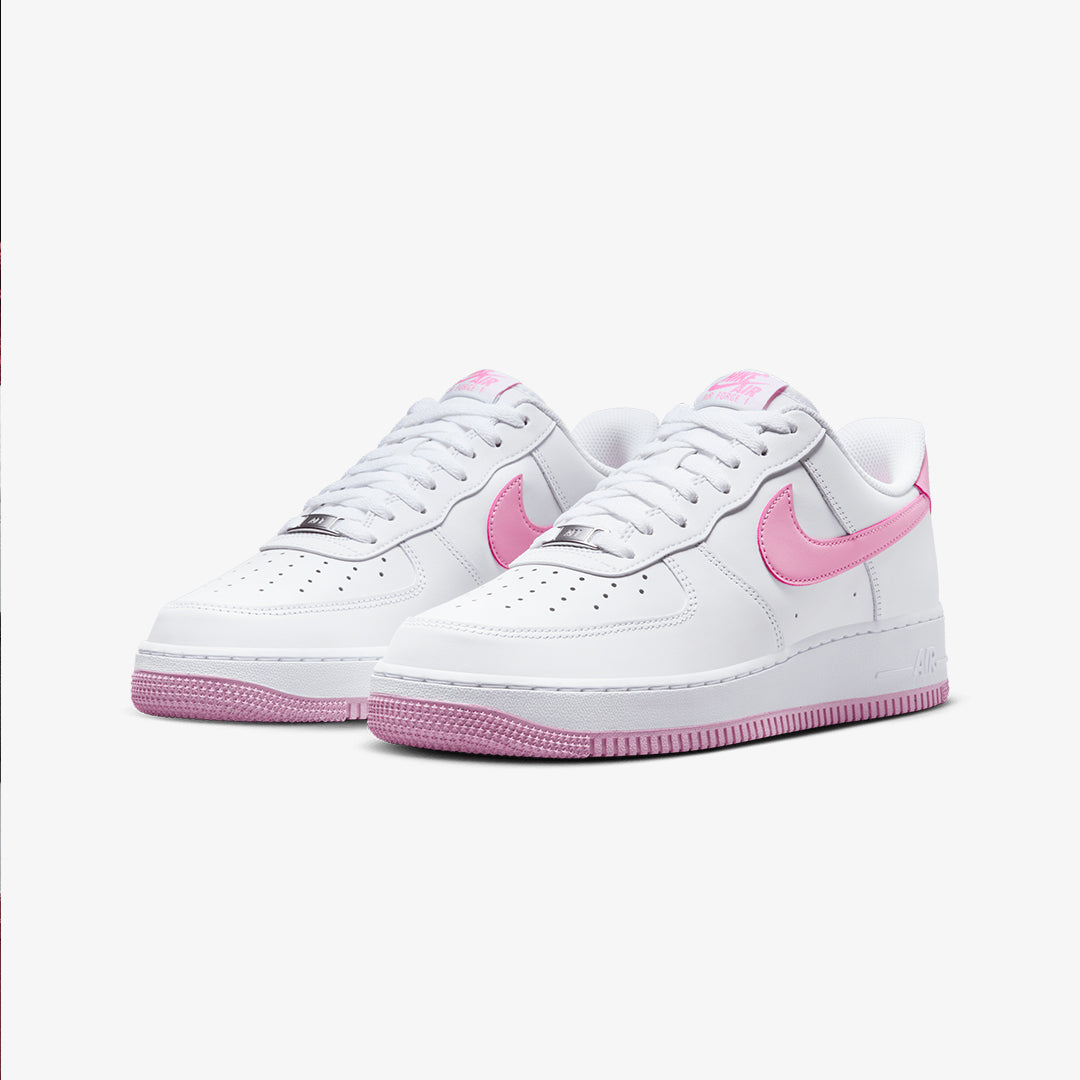 Nike | AIR FORCE 1 '07 { WHITE/PINK RISE-WHITE