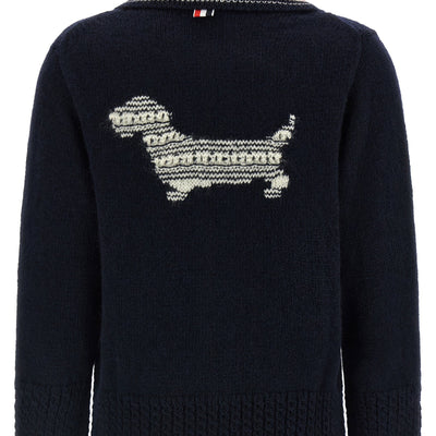 Thom Browne Hector Intarsia Cardigan