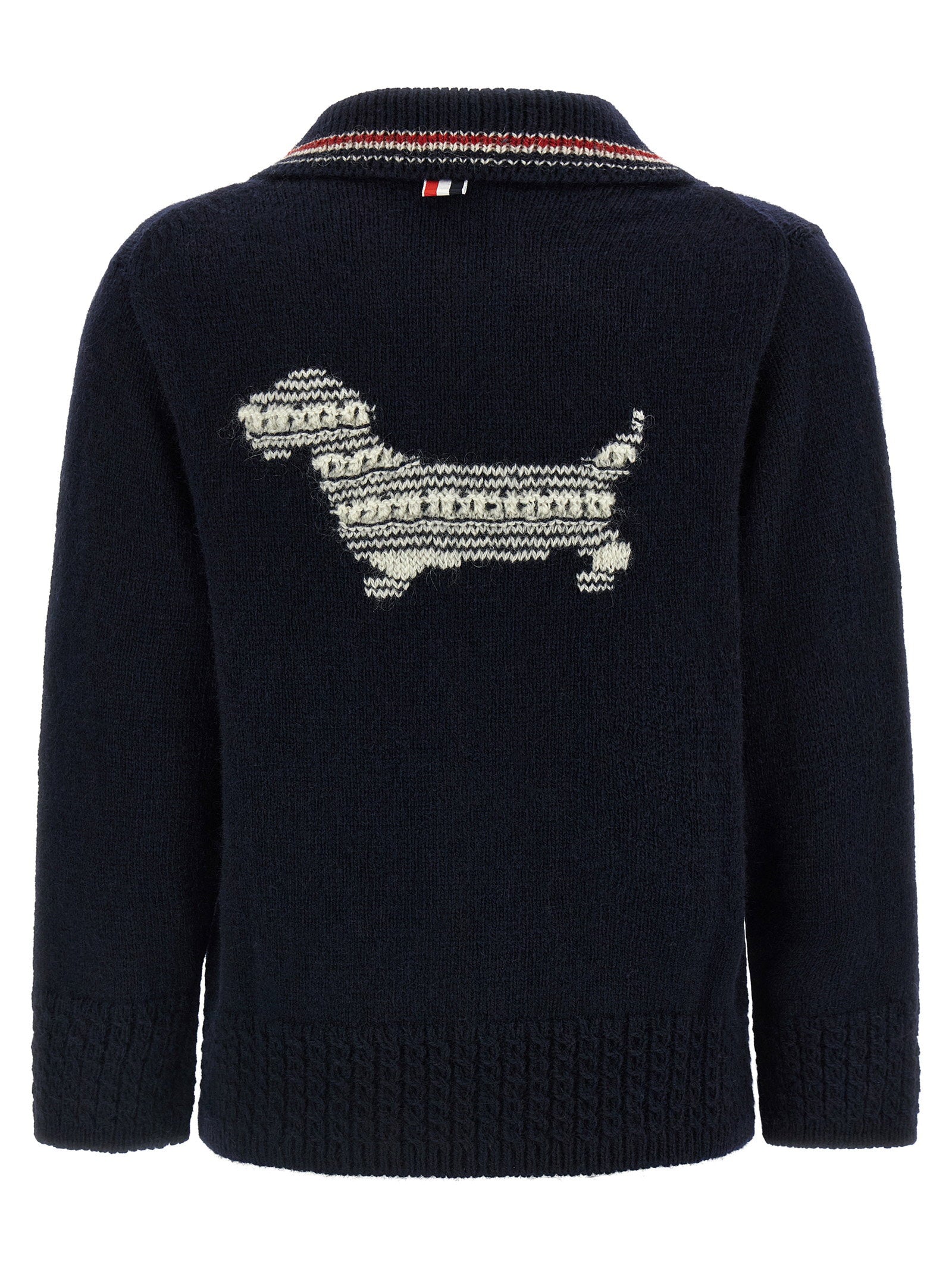 Thom Browne Hector Intarsia Cardigan