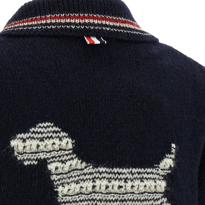 Thom Browne Hector Intarsia Cardigan