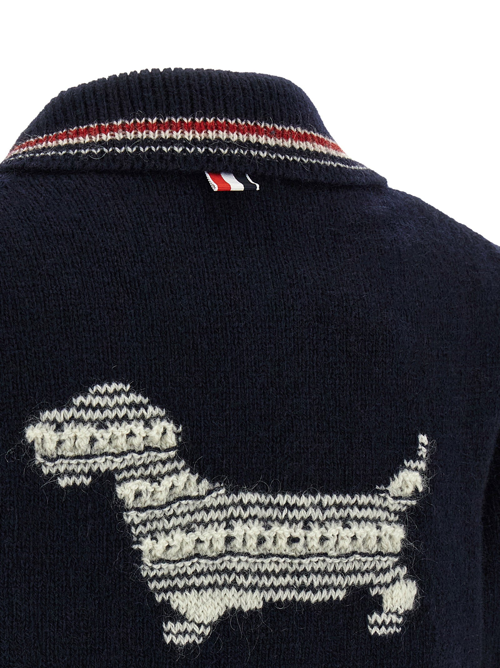 Thom Browne Hector Intarsia Cardigan