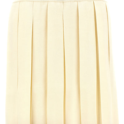 Thom Browne Knitted Pleated Skirt