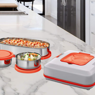 Milton Euroline Flatron Electric Stainless Steel Tiffin Box