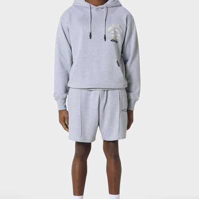 Pas De Monaco Fleur De Route Marl Grey Hoodie