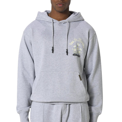 Pas De Monaco Fleur De Route Marl Grey Hoodie