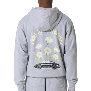Pas De Monaco Fleur De Route Marl Grey Hoodie
