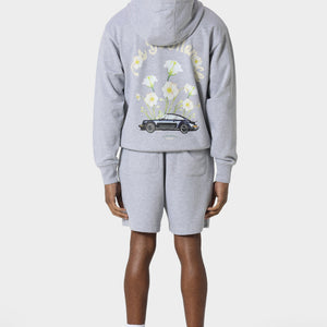 Pas De Monaco Fleur De Route Marl Grey Hoodie