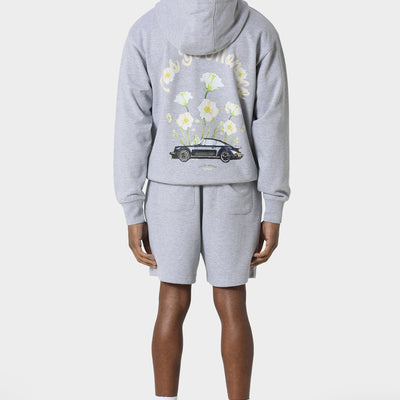 Pas De Monaco Fleur De Route Marl Grey Hoodie