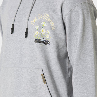 Pas De Monaco Fleur De Route Marl Grey Hoodie
