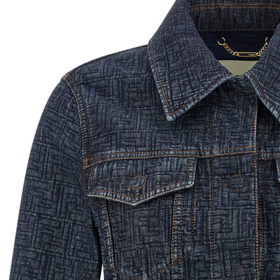 Fendi Ff Denim Bolero Jacket
