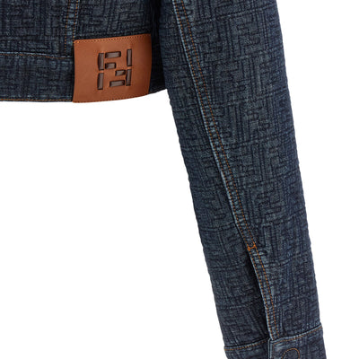 Fendi Ff Denim Bolero Jacket