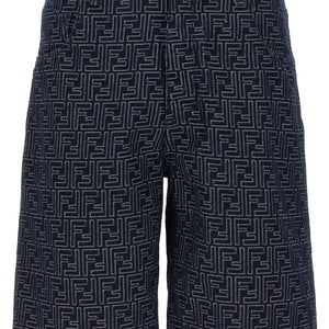 Fendi Bermuda Jeans Jacquard Ff