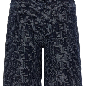 Fendi Bermuda Jeans Jacquard Ff