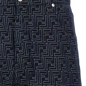 Fendi Bermuda Jeans Jacquard Ff