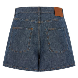 Fendi Chambray Denim Shorts