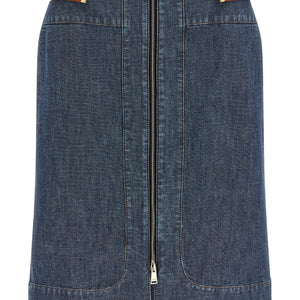 Fendi Chambray Denim Skirt
