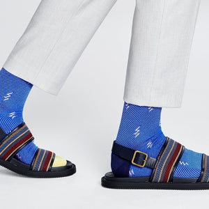 Happy Socks Dressed Flash Crew Length Socks for Men