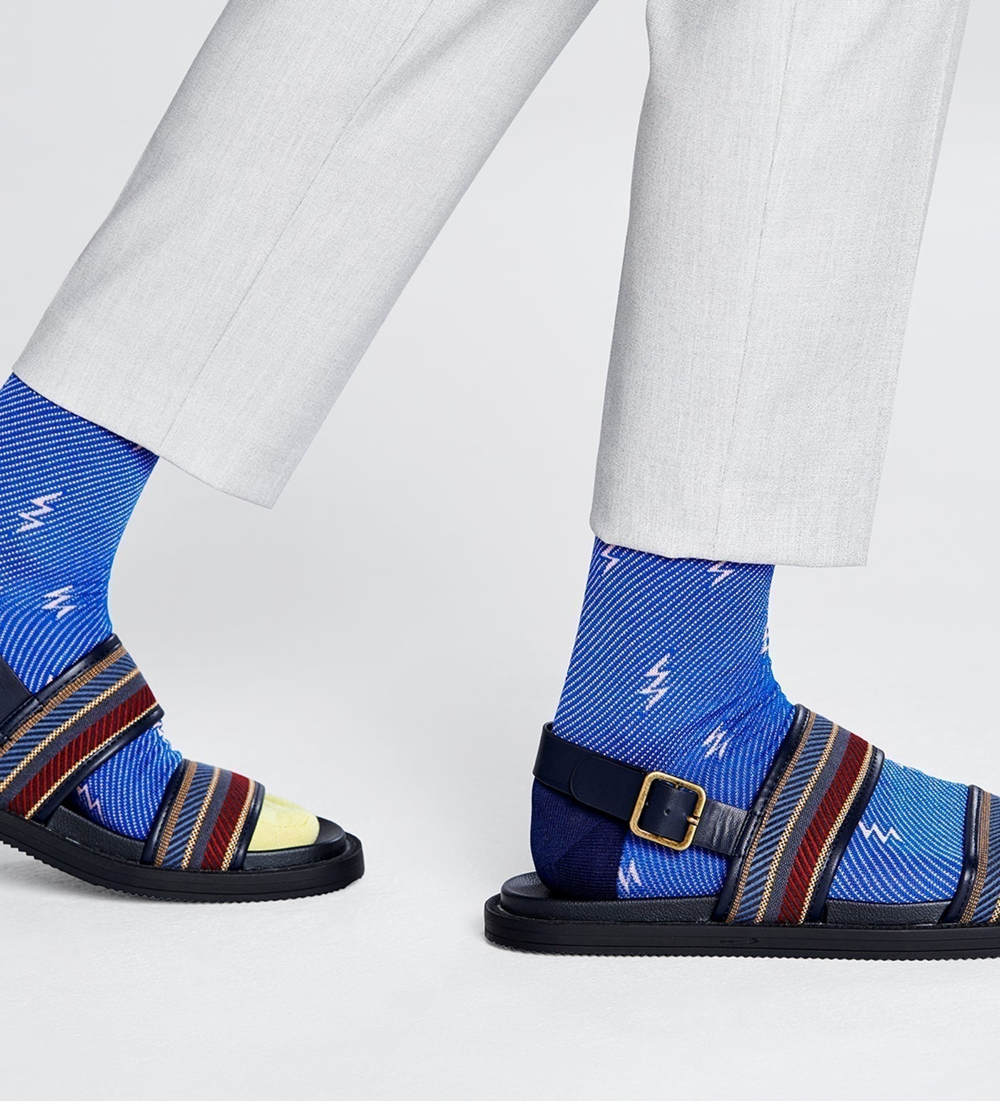 Happy Socks Dressed Flash Crew Length Socks for Men