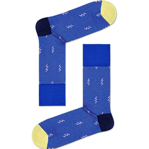 Happy Socks Dressed Flash Crew Length Socks for Men