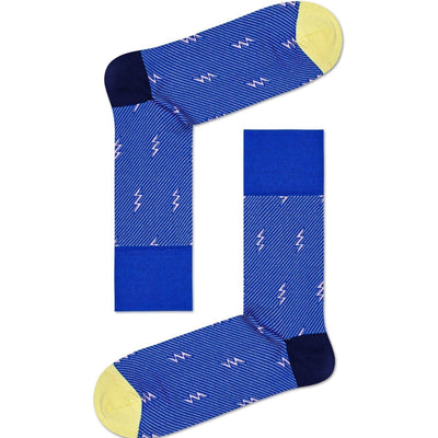 Happy Socks Dressed Flash Crew Length Socks for Men