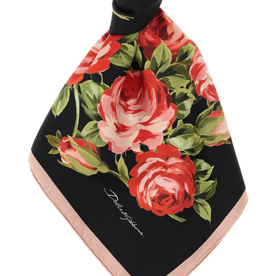 Dolce & Gabbana Bouquet Rose Scarf