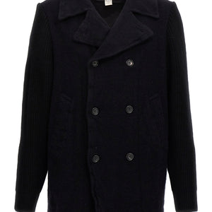Comme Des Garcons Shirt Double-breasted Wool Coat