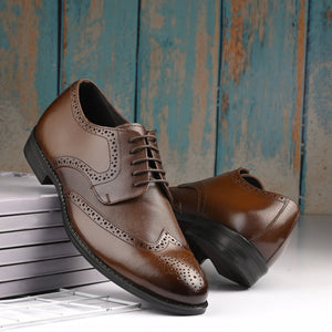 Egoss Formal Lace-Up Brogue Shoes For Men