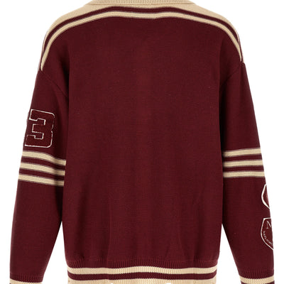 Found Fin Varsity Collared Cardigan