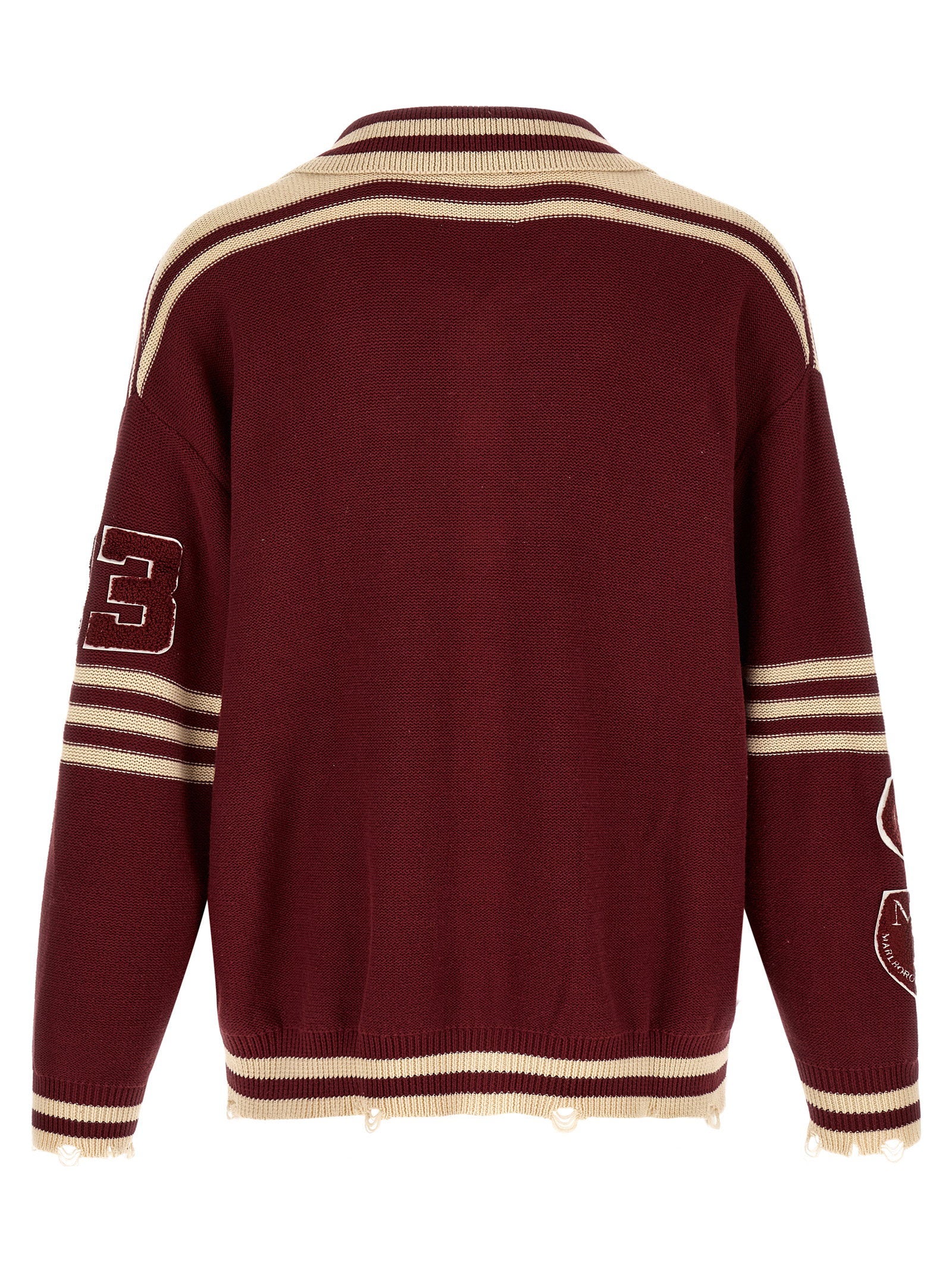 Found Fin Varsity Collared Cardigan