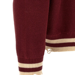 Found Fin Varsity Collared Cardigan